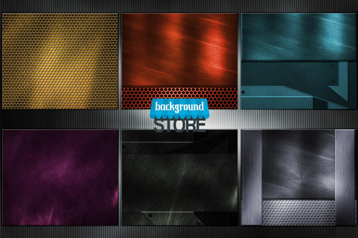 Metal Backgrounds Textures Bundle preview 4