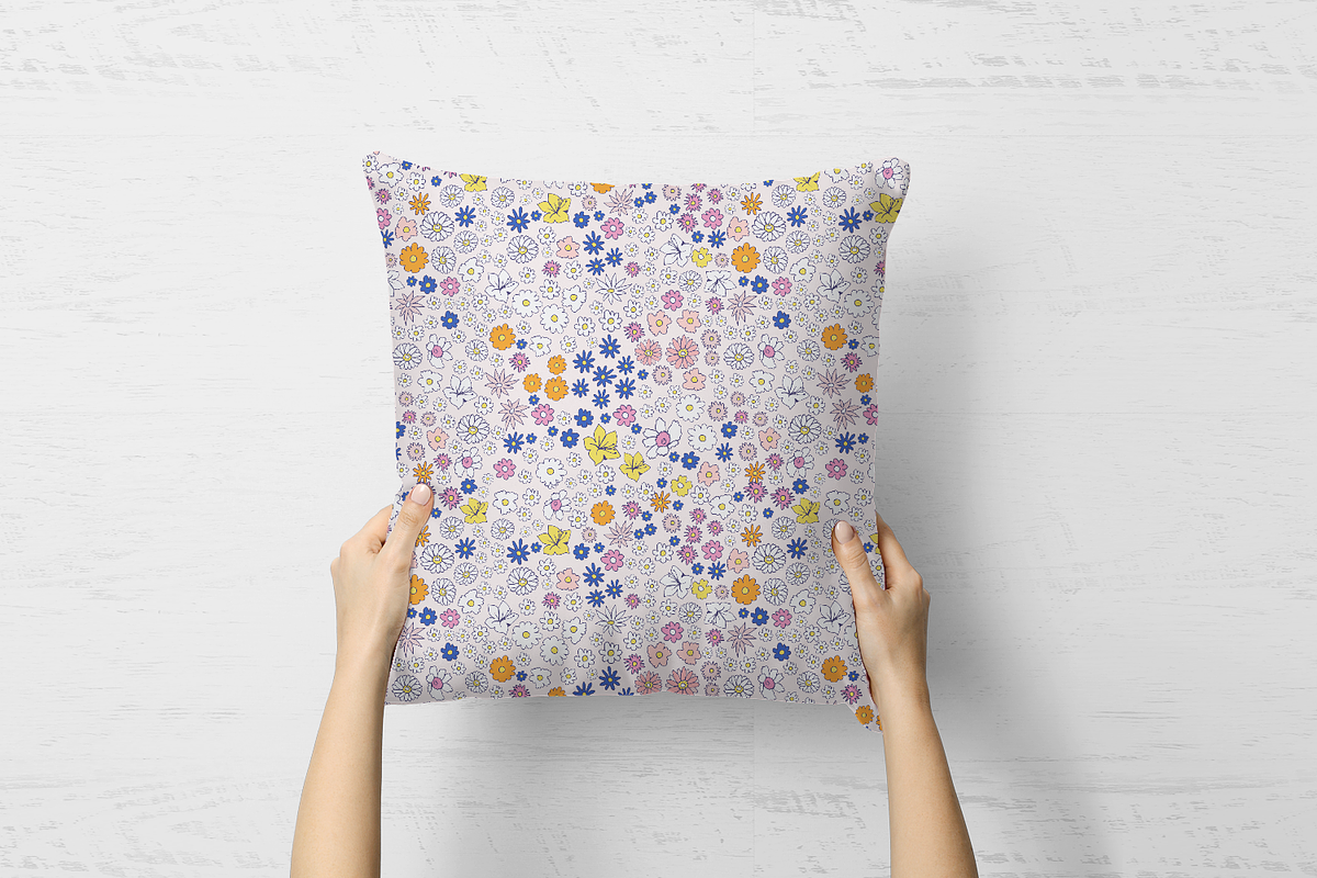 Simple Spring Flowers | Vector Print, a Pattern Graphic by MalyskaStudio (Photo 3 of 5)