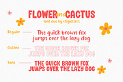 Flower and Cactus Font Duo, a Sans Serif Font by etigletters (Thumbnail 11 of 11)