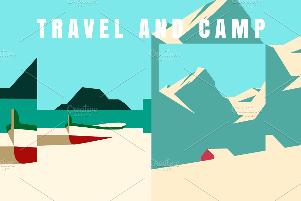 6 POSTERS PRINT ART, an Illustration by ISDESIGN (Photo 4 of 7)