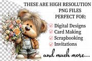 Valentine Teddy Bear Clipart, an Illustration by Daily.Designs (Thumbnail 2 of 5)