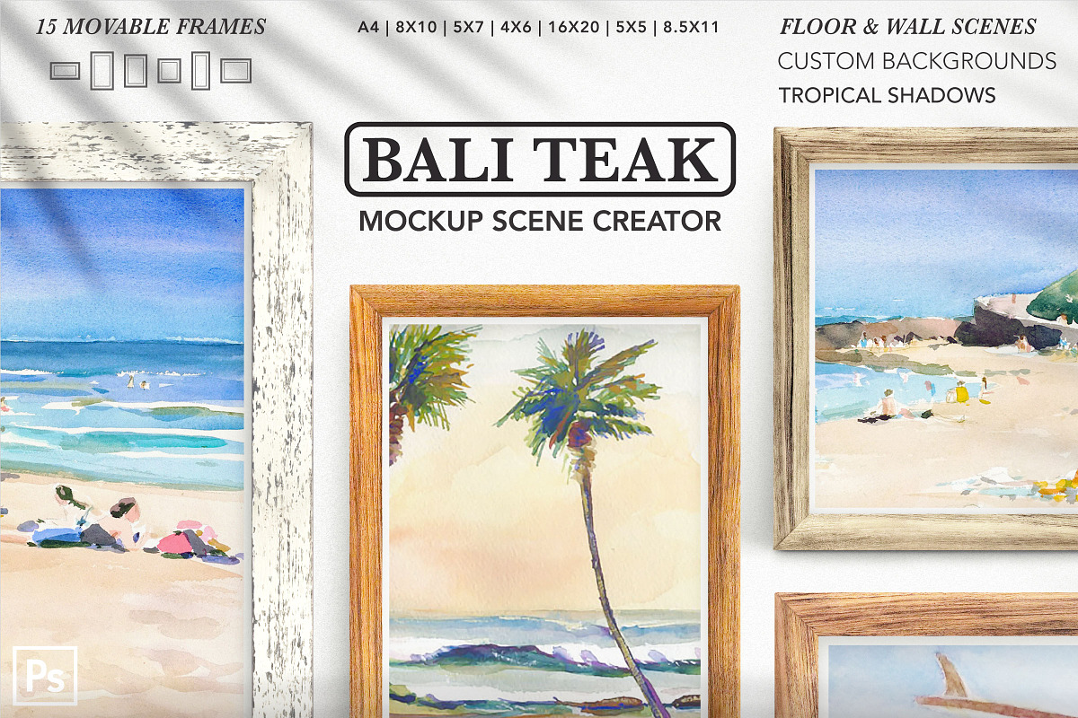 Mockup Creator: 15 Teak Frames, a Cups & Container Mockup by Drifter Studio (Photo 7 of 8)