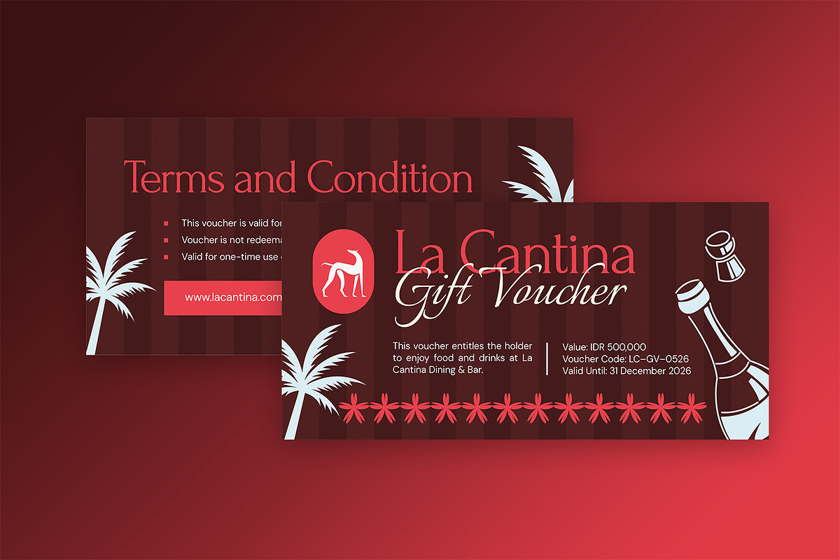 La Cantina - Gift Voucher, a Card Template by StreaksideStd (Photo 3 of 3)