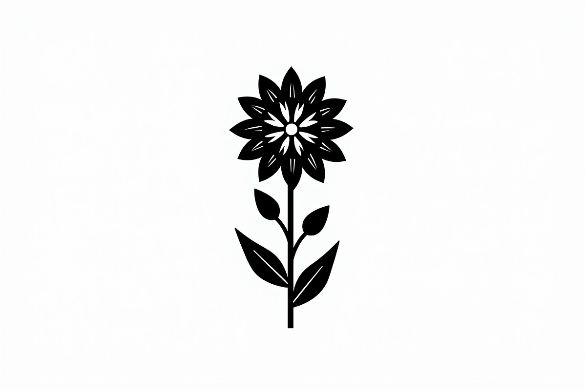 Black Floral Silhouette Set, an Illustration by balal (Photo 9 of 21)