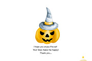 Watercolor Halloween Clipart, an Illustration by Natalya_Mona_Art (Thumbnail 10 of 10)
