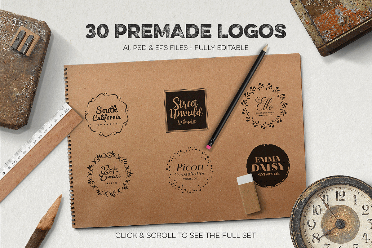 Logo Creation Kit Bundle Edition, a Branding & Logo Template by Graphicdome (Photo 22 of 41)