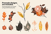 Stamped Prints of Leaves & Flowers, an Object Graphic by Yasir Ekinci (Thumbnail 2 of 14)