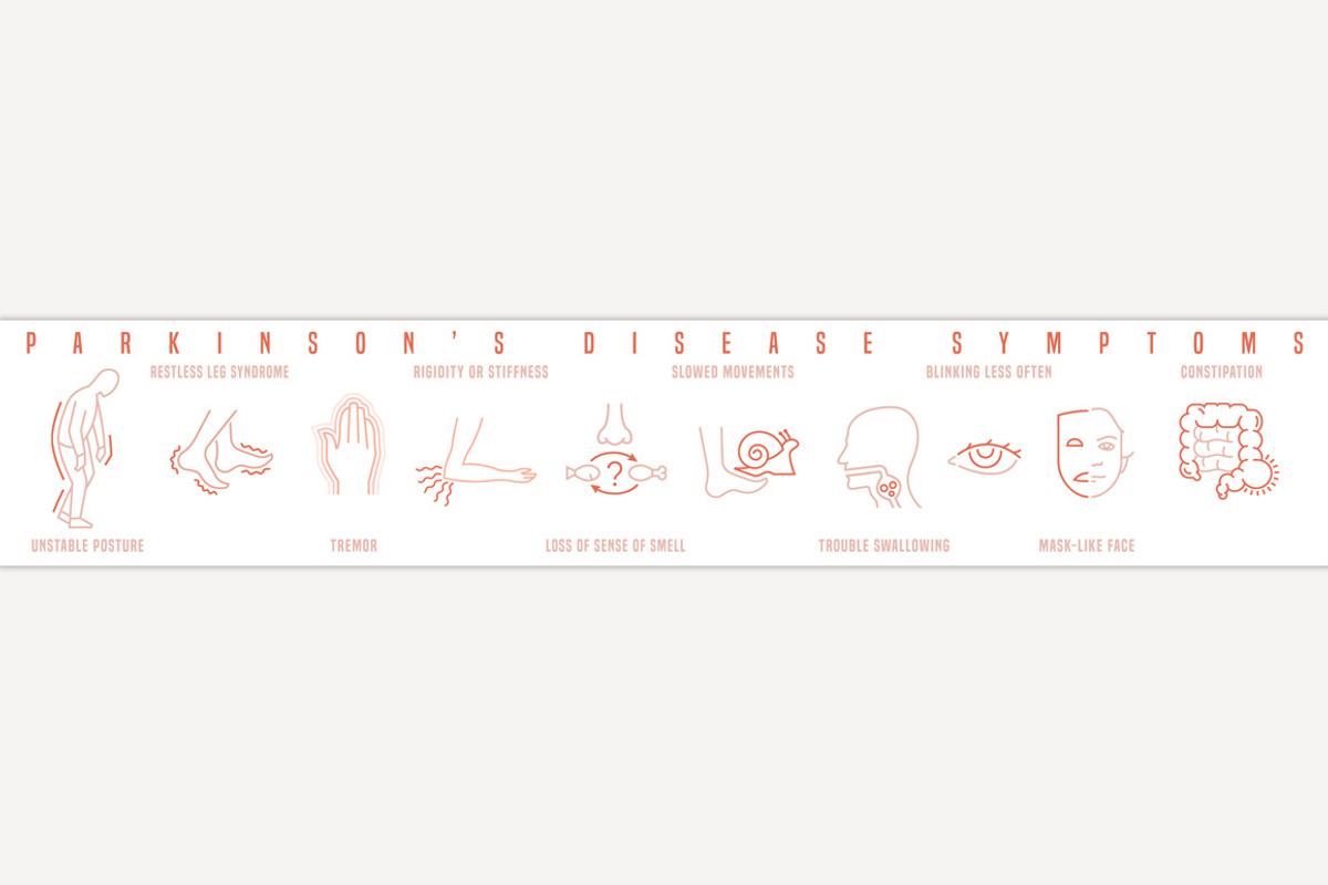 Parkinsons disease symptoms. Medical, an Outline Icon by Anna's Shop