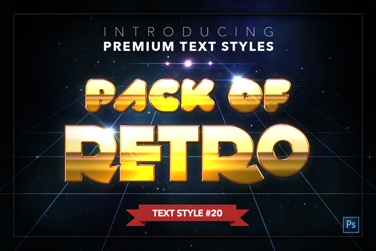 Retro #1 - 20 Text Styles, a Layer Style Add-On by Jonas Stensgaard (Photo 21 of 23)