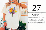 Watercolor Flowers Arrangements, an Illustration by Designworld (Thumbnail 5 of 5)