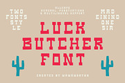 LUCK BUTCHER, a Slab Serif Font by SON OF THIRTEEN (Thumbnail 1 of 5)