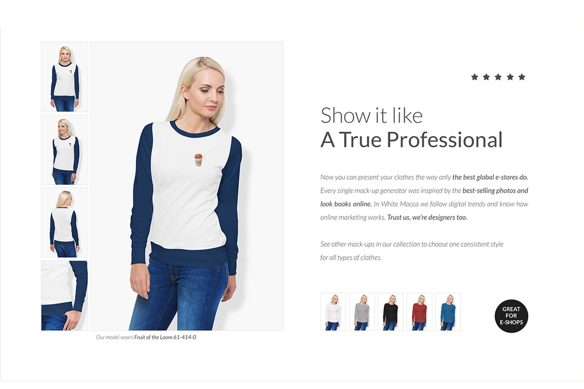 Women Sweatshirt Mock-ups Set DEMO, a Books & Magazine Mockup by Apparel_Mockups (Photo 8 of 24)