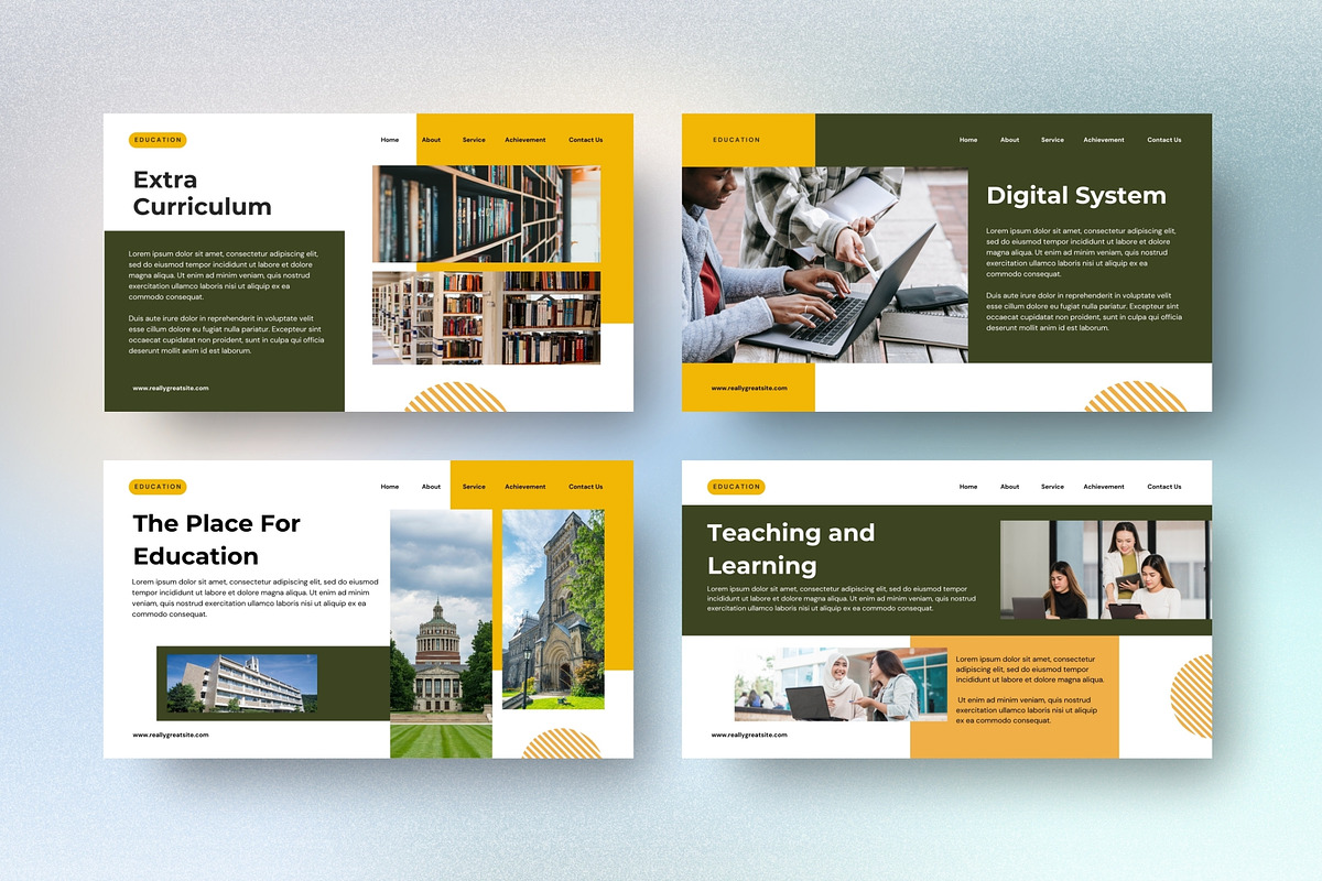 Education PowerPoint Template, a Presentation Template by FIBRINOSÄ (Photo 2 of 5)