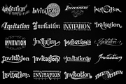 Invitation Typographic Vector Pack, a Branding & Logo Template by ORCOLOR (Thumbnail 5 of 5)