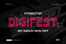 Digifest - Modern Dot Display Sans