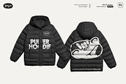 Boxy Puffer Hoodie Mockup, a Hoody Mockup by Pipello Grafik (Thumbnail 1 of 3)