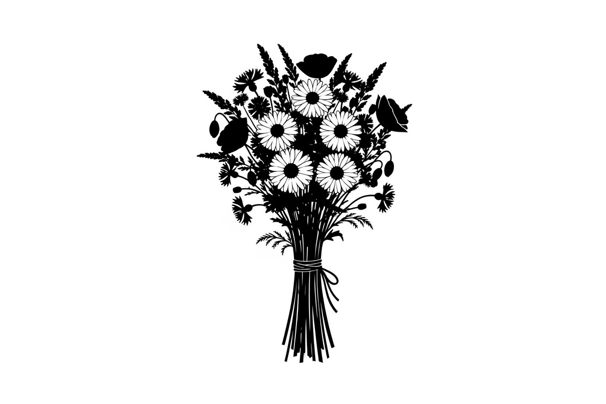Floral Bouquet SVG Bundle, an Illustration by Designs_River (Photo 5 of 31)