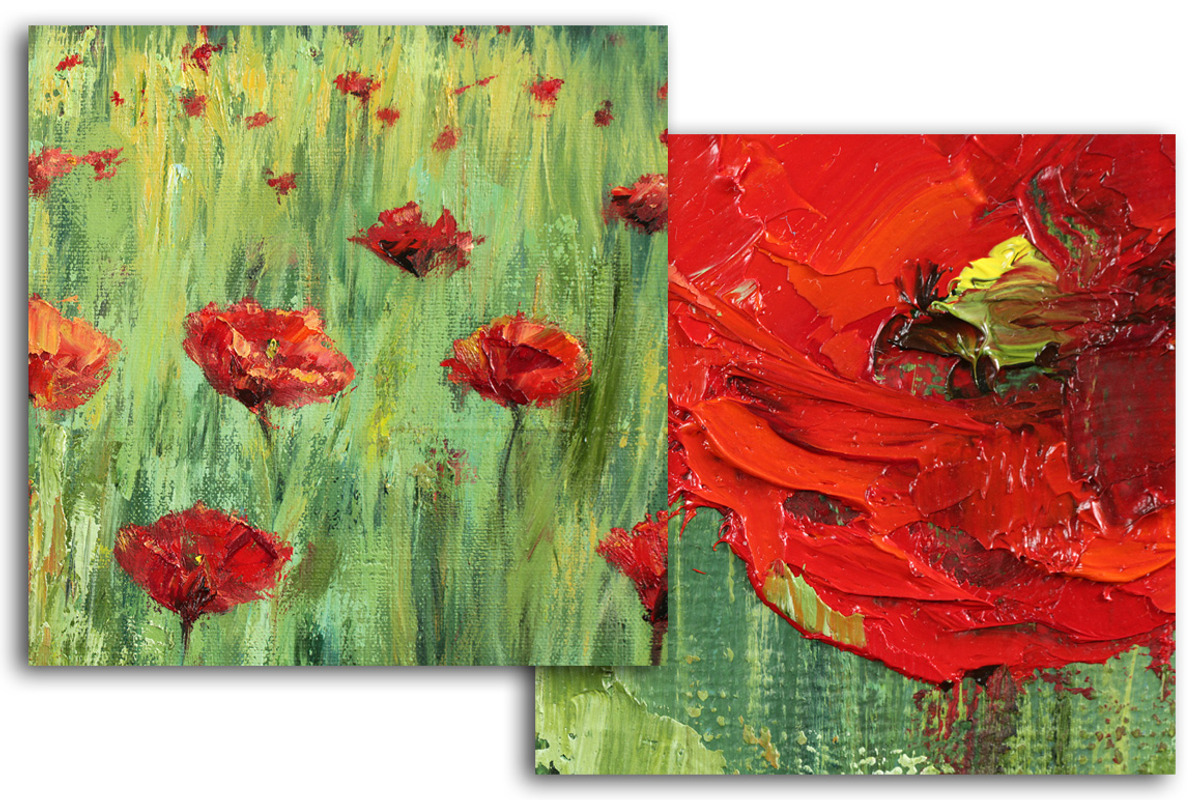 Poppy field expressionist textures, a Texture Graphic by Floralis (Photo 2 of 4)