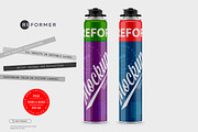 Polyurethane Foam Bottle Mockup, a Packaging Mockup by Reformer Mockup (Thumbnail 1 of 6)
