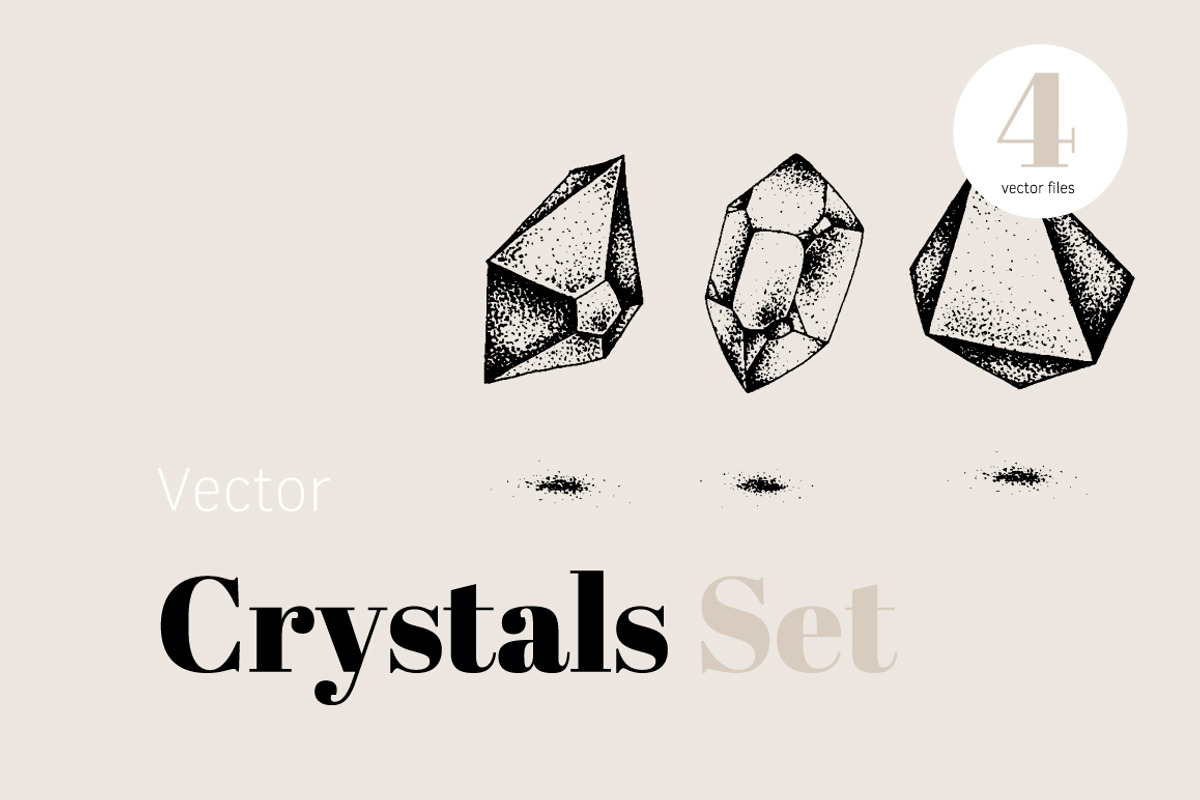 Vector Crystal Icon Set, a Texture Illustration by Schreibikus (Photo 1 of 3)