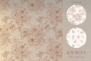 Line Floral Clipart Vector Flowers, an Illustration by whiteheartdesign (Thumbnail 7 of 12)
