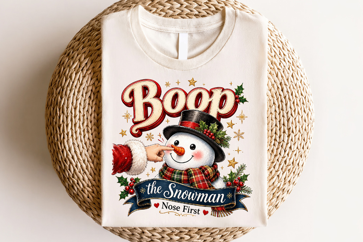 Boop the Nose Snowman PNG, a Seasonal Illustration by CraftArtStudio (Photo 4 of 4)