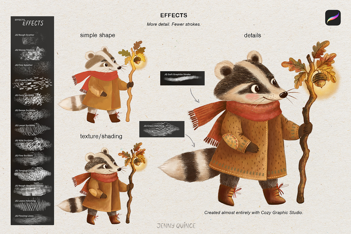 Procreate Brushes - Graphic Studio, a Brush Add-On by Jenny Quince (Photo 6 of 14)