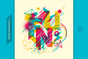 Youthful abstract backgrounds, an Illustration by Radoman (Thumbnail 3 of 7)