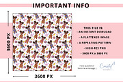 Black Girl Superhero Seamless, a Pattern Graphic by Coastal 5 Designs (Thumbnail 3 of 3)