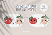 Fruit Clipart PNG, Seamless Patterns, a Food Illustration by Ejevyaka (Thumbnail 6 of 10)