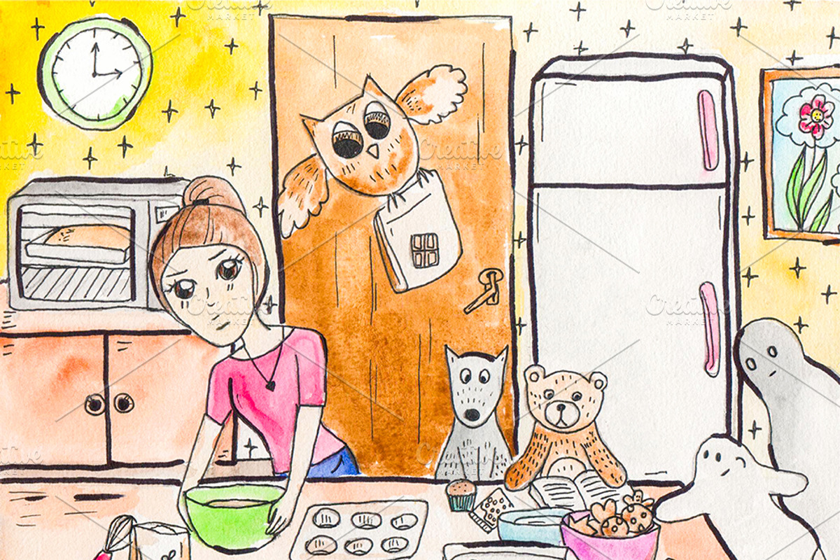Cute printable Halloween art, an Animal Illustration by pictures for you (Photo 2 of 5)