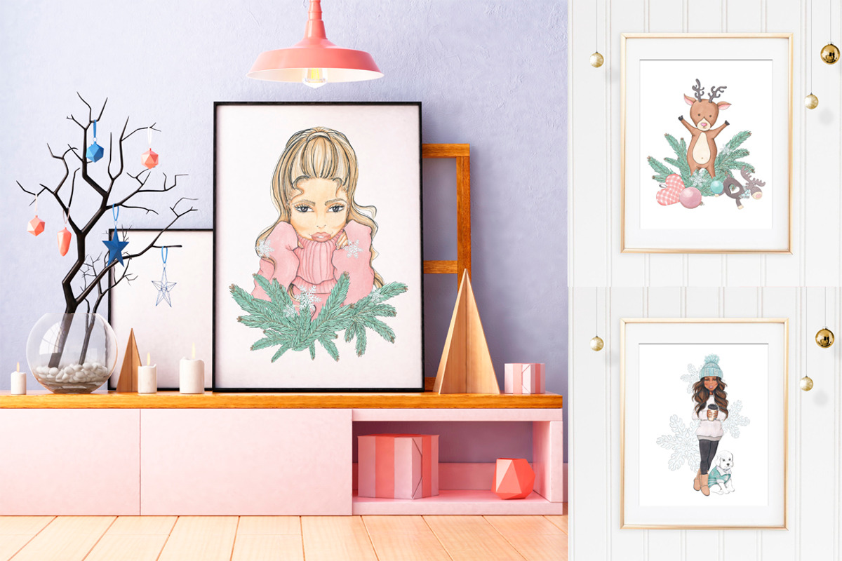 Warm & Cozy Hand-painted collection, an Object Graphic by Tanya Kart (Photo 9 of 14)