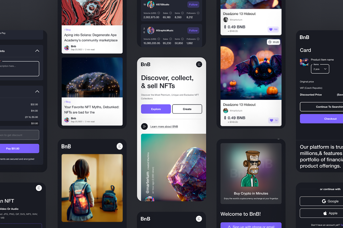 NFT Website, an UI Kit Template by Julia Shagofferova (Photo 13 of 13)
