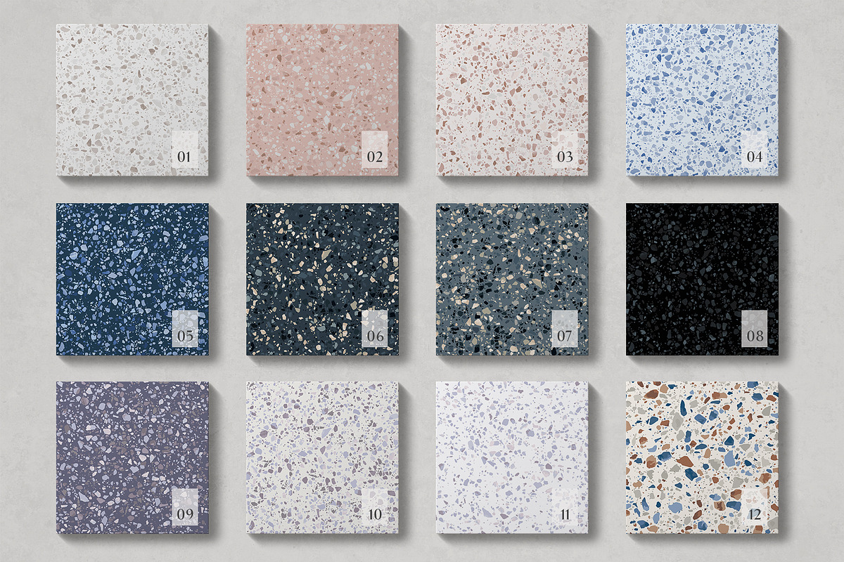 38 natural stone TERRAZZO patterns, a Pattern Graphic by Best Pattern Shop (Photo 4 of 14)