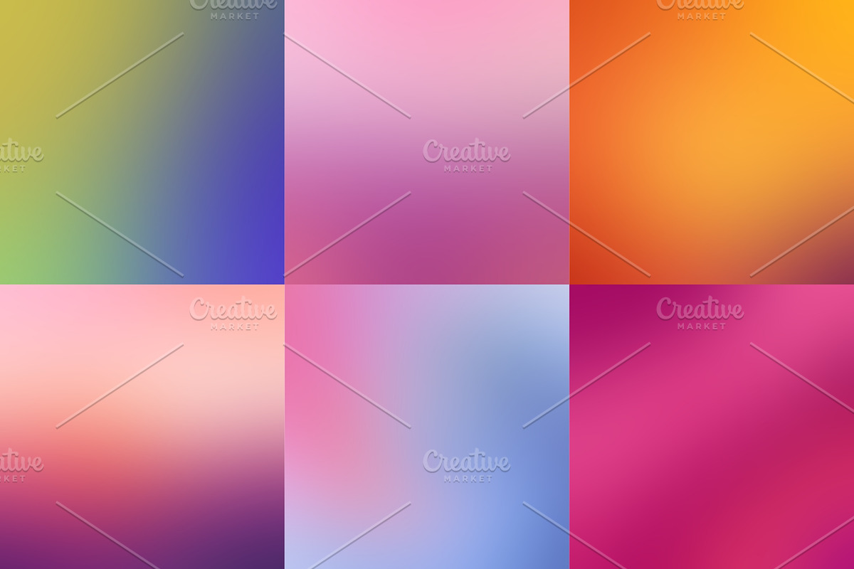55 Blurred gradient backgrounds, a Texture Graphic by karetniy (Photo 3 of 10)