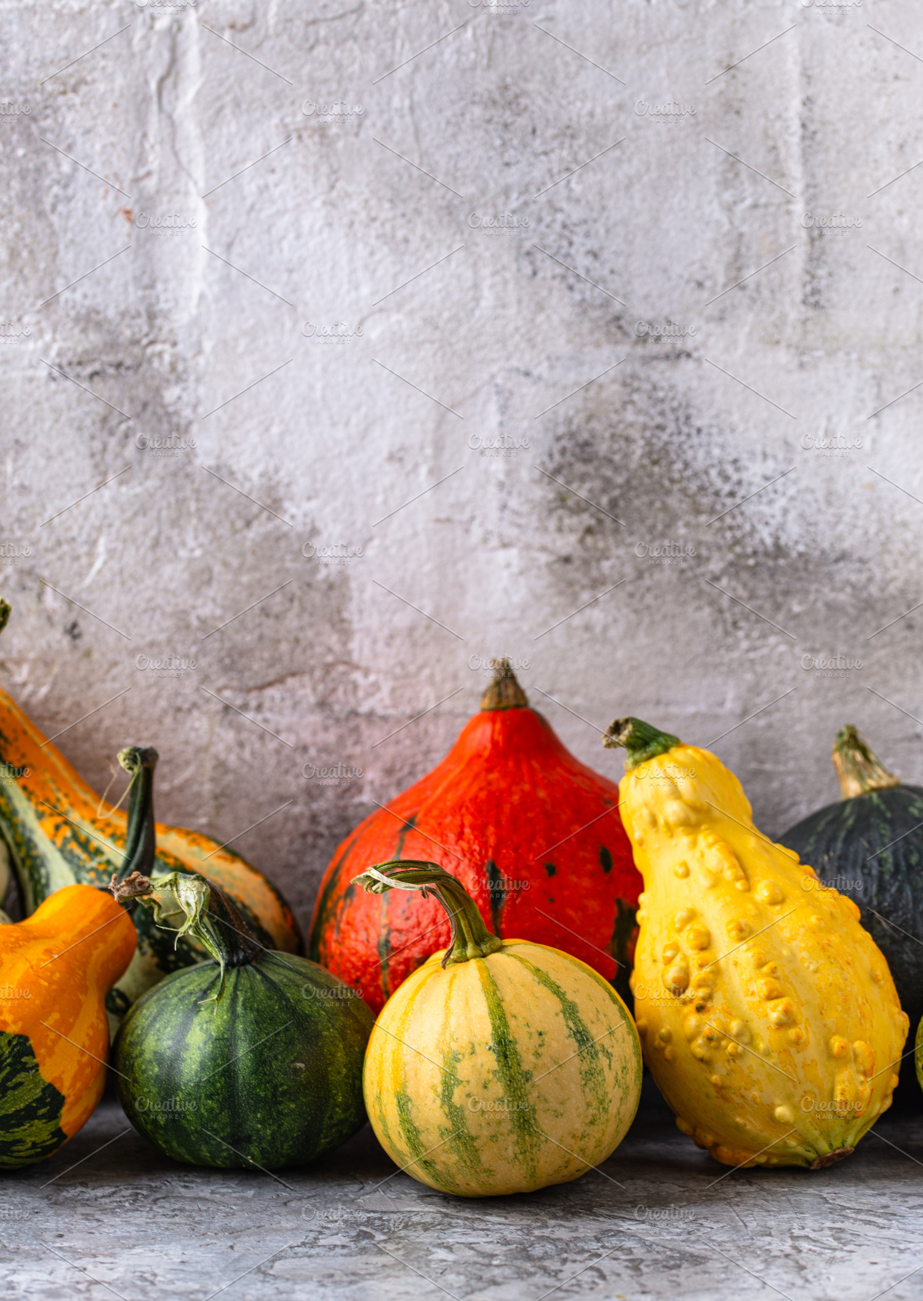 Assortment of decorative pumpkins, a Food & Drink Photo by Yulia Furman