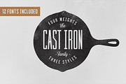 Cast Iron Family, a Font by Hustle Supply Co. (Thumbnail 1 of 9)
