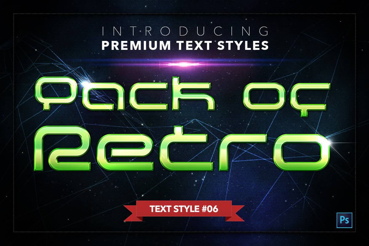 Retro #2 - 17 Text Styles, a Layer Style Add-On by Jonas Stensgaard (Photo 7 of 20)