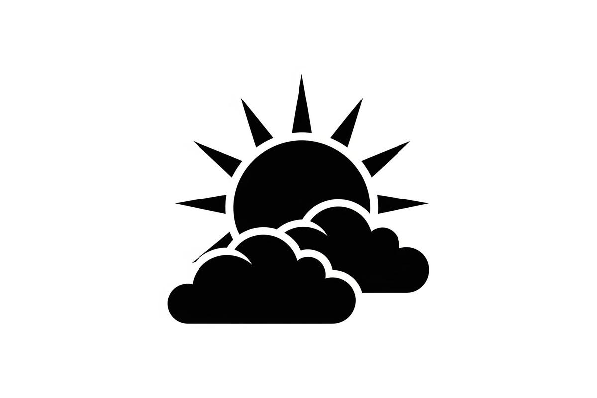 Sun Behind Clouds Silhouette Bundle, an Illustration by Gaye Art (Photo 7 of 31)