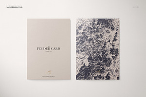 Folded Card Mockup Set