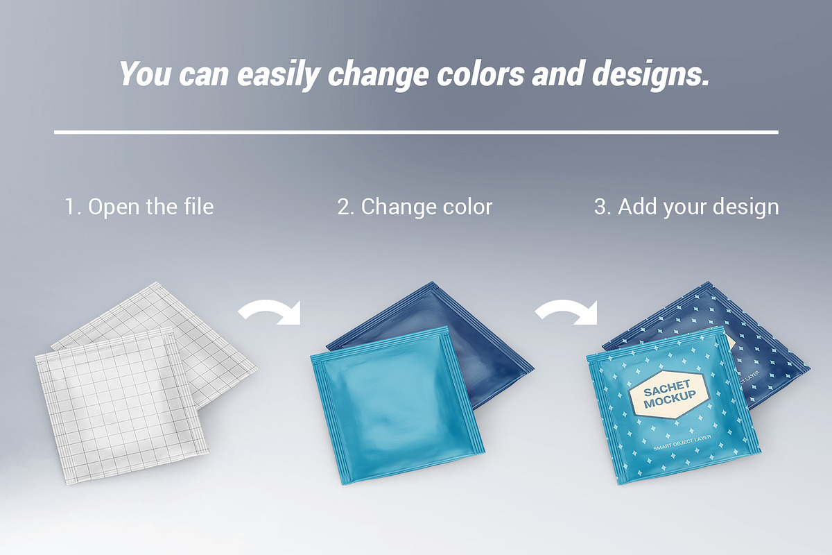 Two sachets mockup, a Packaging Mockup by ShooShooShop (Photo 3 of 4)