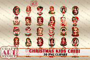 Kids Adorable Chibi clipart,Girls, a Person Illustration by CraftArtStory (Thumbnail 7 of 7)