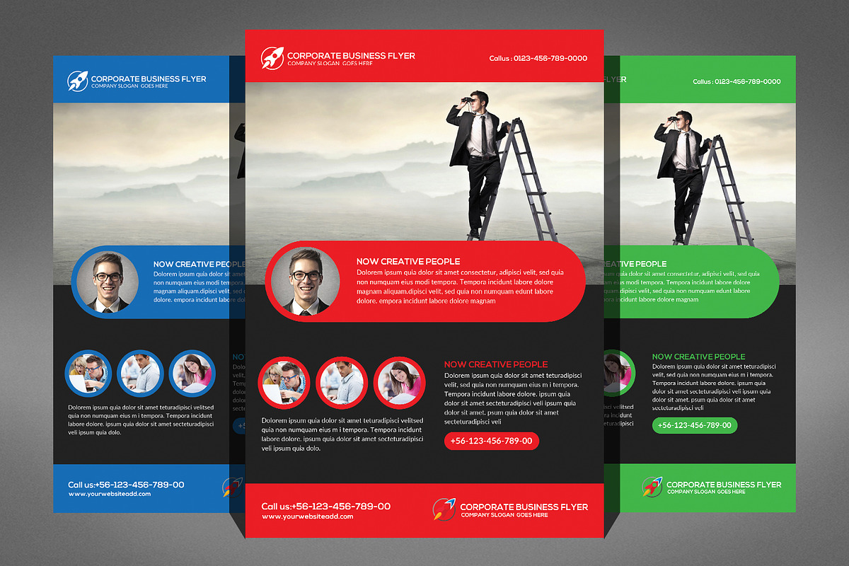 66 Corporates Flyers Bundle, a Flyer Template by Graphic Templates (Photo 63 of 67)