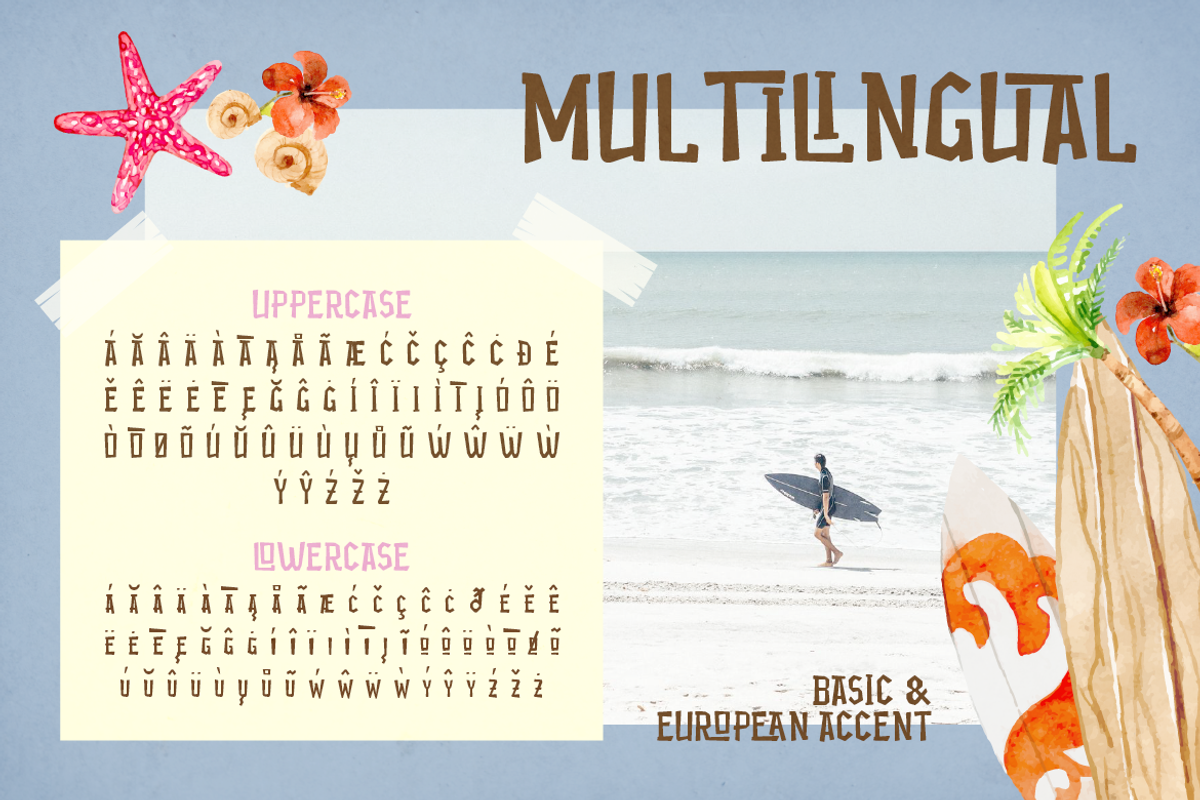 Maoni - Tropical & Hawaiian Font, a Sans Serif Font by Artisan Themes (Photo 8 of 11)