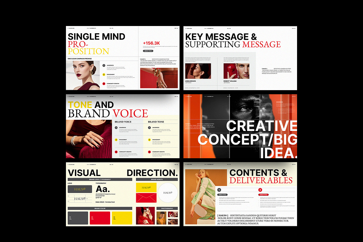 HAUS Creative Brief Template, a Presentation Template by TemplateFolio-Shop (Photo 6 of 10)