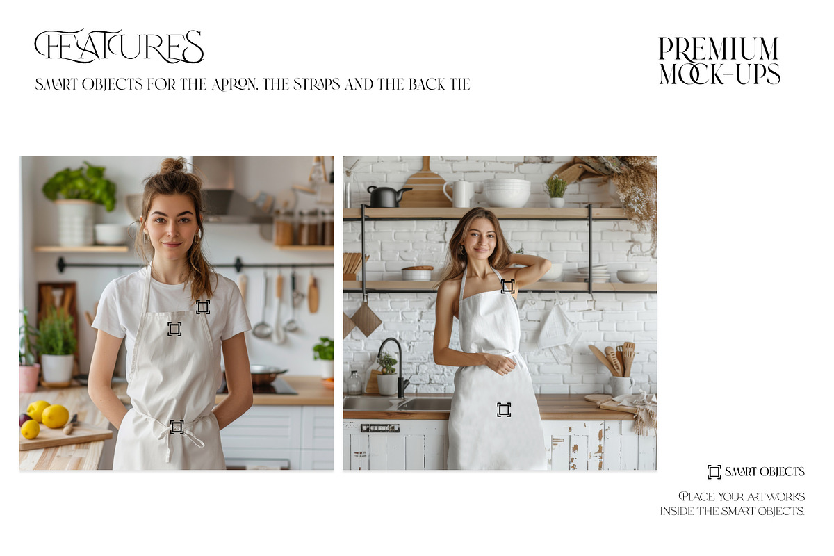 Kitchen Apron Mockups, a Household Mockup by mock-ups (Photo 4 of 12)