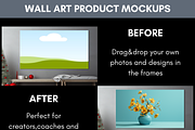 Horizontal Wall Art Canva Mockups, a Merchandise Mockup by LA Design (Thumbnail 6 of 10)