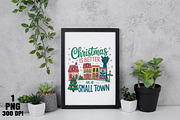 Small Town Christmas png, an Illustration by Daily.Designs (Thumbnail 5 of 5)