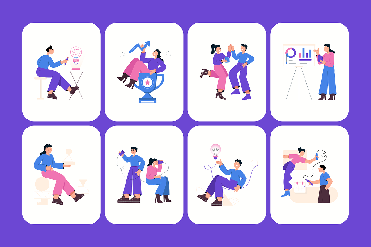 210 Work & Productivity Set, a Work Illustration by Creative Stall (Photo 8 of 18)