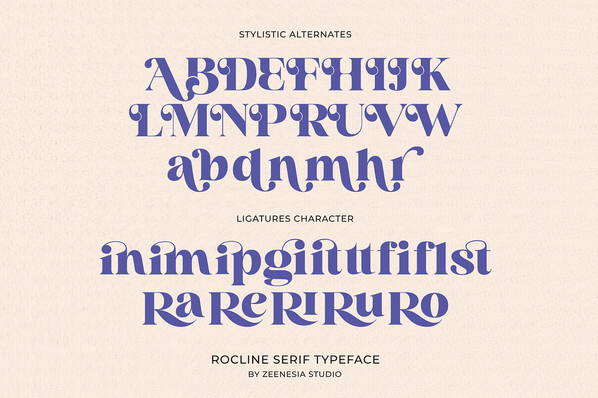 Rocline Serif, a Serif Font by zeenesia (Photo 13 of 16)